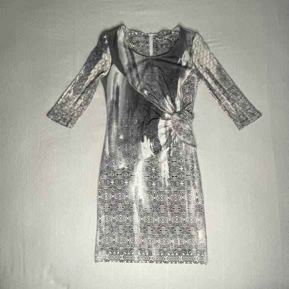 Kapalua Abstract Black & Cream Patterned Dress – Size Small / Medium - Picture 2 of 11